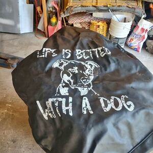 Black Dog Print Pet Cover